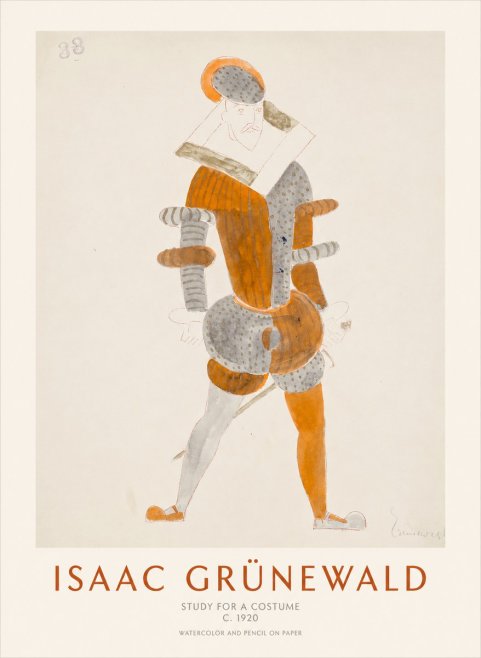 Isaac Grünewald Study for a Costume II No1 - Plakát