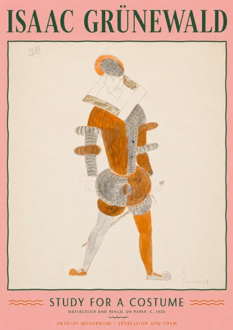 Isaac Grünewald Study for a Costume II No4 - Plakát