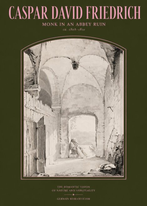 Caspar David Friedrich Monk in an Abbey Ruin No2 - Plakát