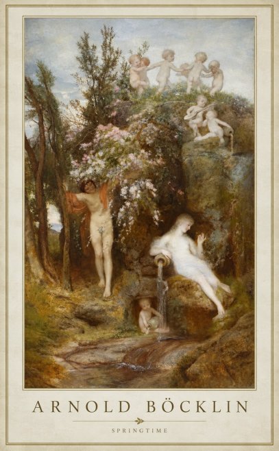 Arnold Böcklin Springtime No1 - Plakát