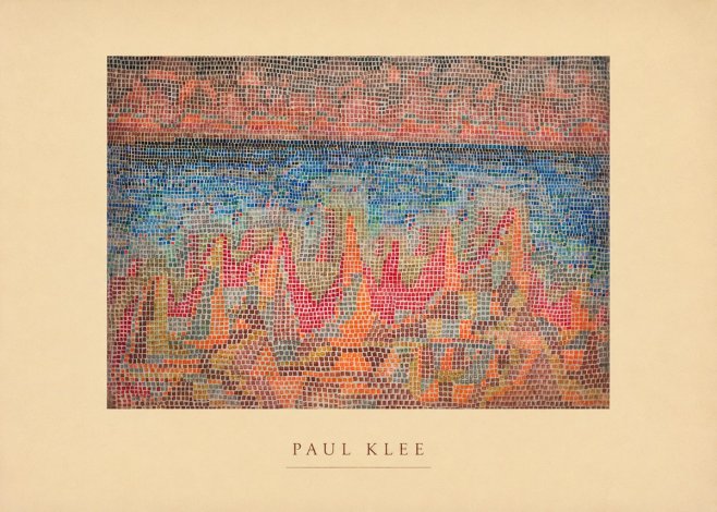Paul Klee Abstract Gridded Composition No4 - Plakát