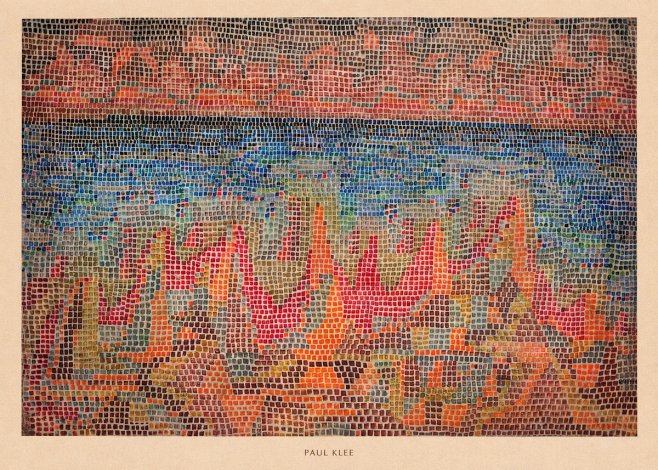 Paul Klee Abstract Gridded Composition No6 - Plakát