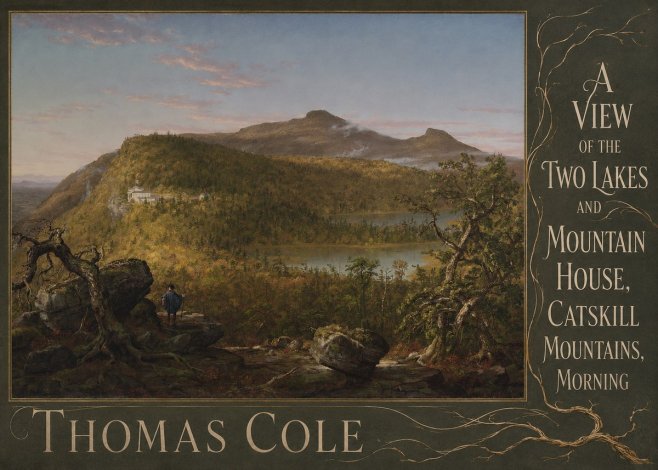 Thomas Cole A View of the Two Lakes and Mountain House, Catskill Mountains, Morning No6 - Plakát