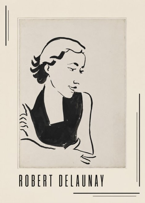 Robert Delaunay Figure Study No1 - Plakát