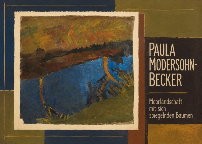 Paula Modersohn-Becker Moorlandschaft Mit Sich Spiegelnden Bäumen No2 - Plakát