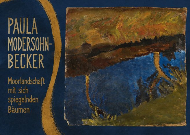 Paula Modersohn-Becker Moorlandschaft Mit Sich Spiegelnden Bäumen No5 - Plakát