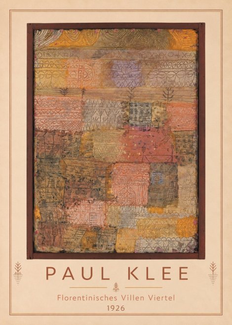 Paul Klee Florentinisches Villen Viertel No3 - Plakát