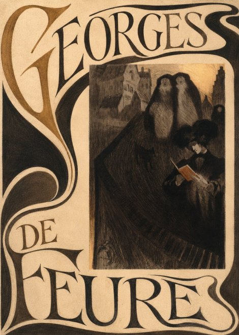 Georges de Feure La Liseuse No5 - Plakát