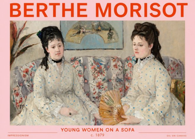 Berthe Morisot Young Women on a Sofa No3 - Plakát
