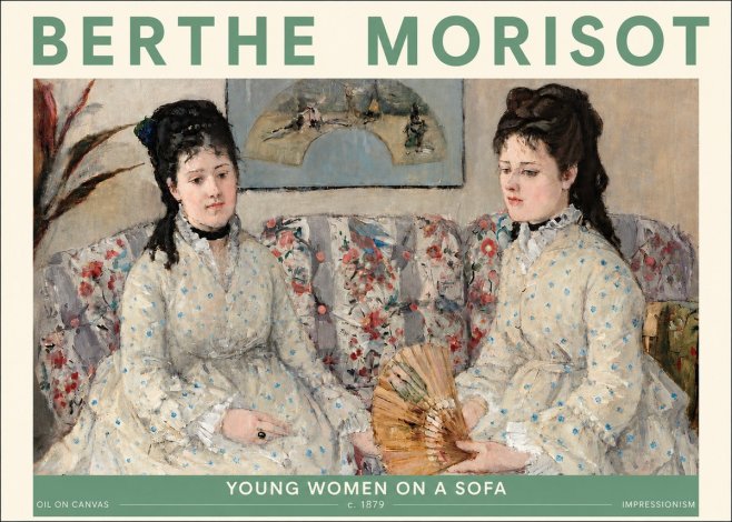 Berthe Morisot Young Women on a Sofa No4 - Plakát