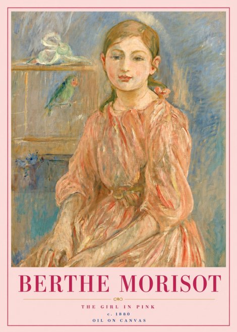 Berthe Morisot The Girl in Pink No5 - Plakát