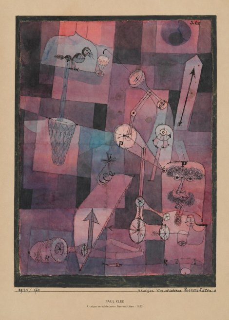 Paul Klee Analyse Verschiedener Perversitäten No5 - Plakát