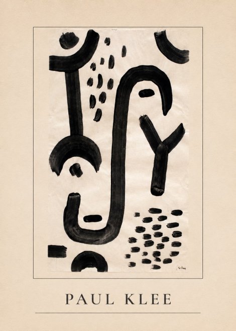 Paul Klee Face of the Goddess No3 - Plakát