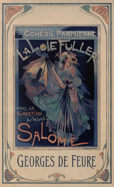 Georges de Feure La Loïe Fuller - Salomé II No1 - Plakát