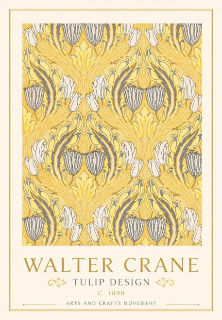 Walter Crane Tulip Design II No5 - Plakát
