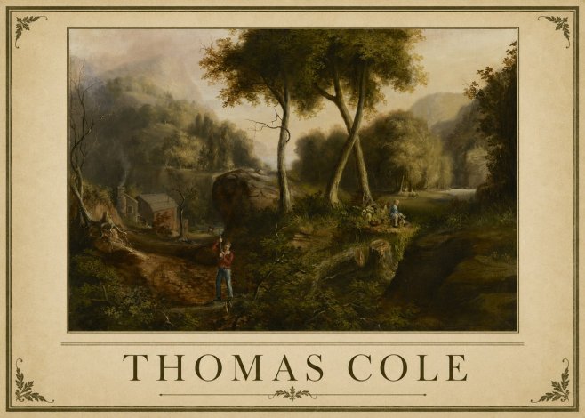 Thomas Cole The Hunter's Return I No1 - Plakát