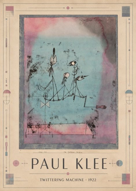 Paul Klee Twittering Machine No1 - Plakát