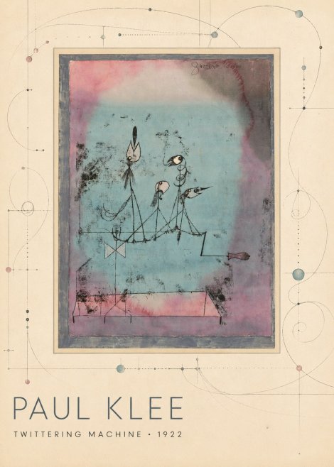 Paul Klee Twittering Machine No3 - Plakát