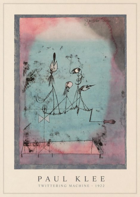 Paul Klee Twittering Machine No5 - Plakát