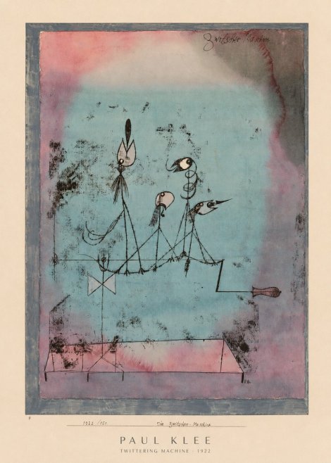 Paul Klee Twittering Machine No6 - Plakát