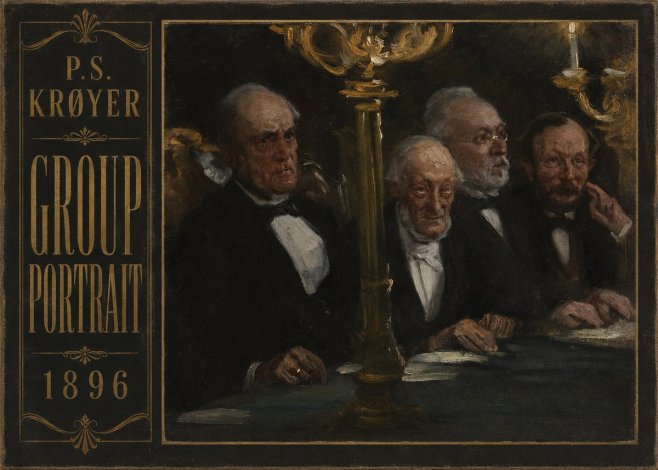P.S. Krøyer Group Portrait No2 - Plakát