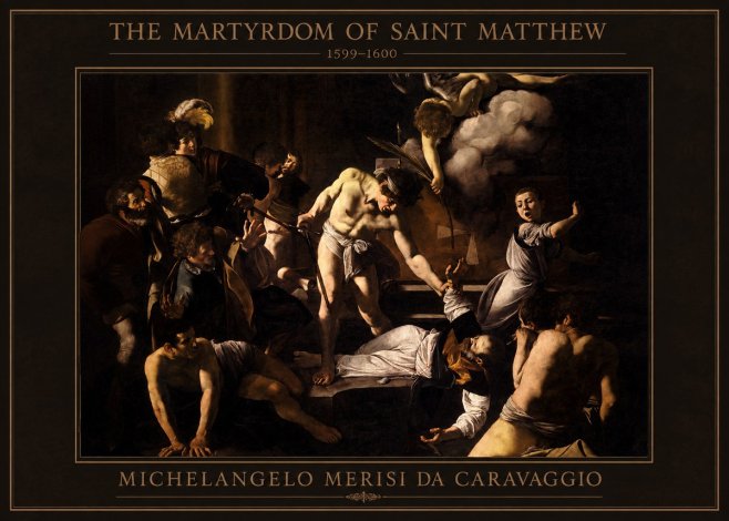 Michelangelo Merisi da Caravaggio The Martyrdom of Saint Matthew No4 - Plakát