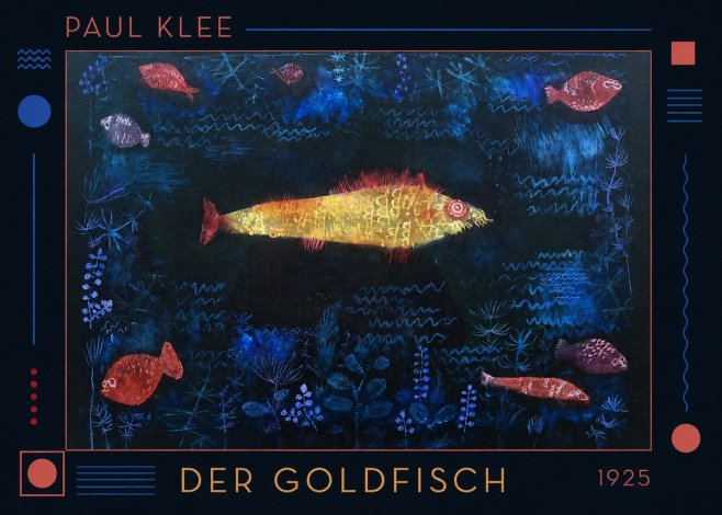 Paul Klee Der Goldfisch No1 - Plakát