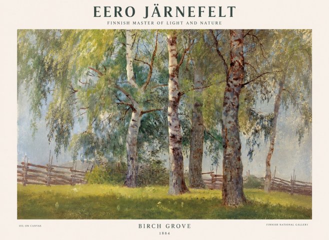 Eero Järnefelt Birch Grove No1 - Plakát