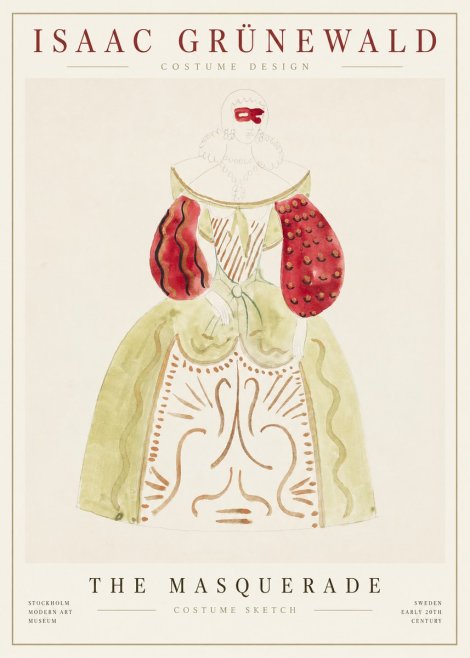Isaac Grünewald Masquerade Costume No6 - Plakát