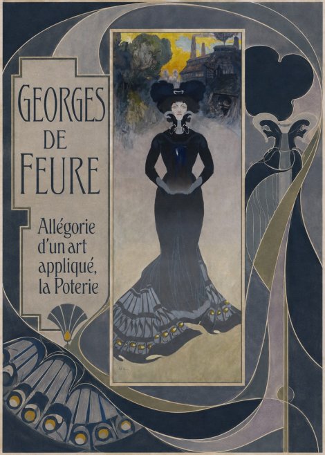 Georges de Feure Allégorie D'un Art Appliqué, La Poterie No5 - Plakát