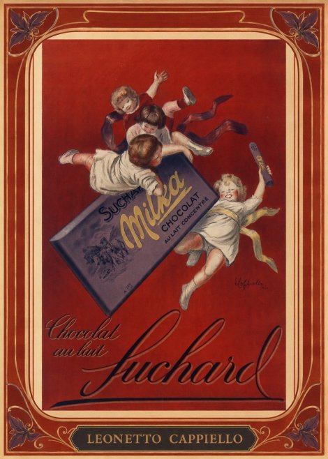 Leonetto Cappiello Suchard Milka Chocolat No1 - Plakát