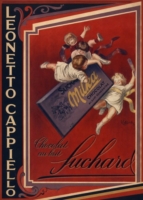 Leonetto Cappiello Suchard Milka Chocolat No2 - Plakát