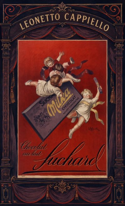 Leonetto Cappiello Suchard Milka Chocolat No4 - Plakát