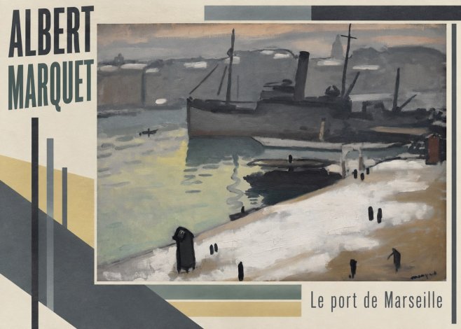 Albert Marquet Le Port De Marseille II No5 - Plakát