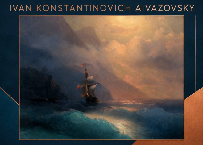 Ivan Konstantinovich Aivazovsky Storm at Sea No3 - Plakát