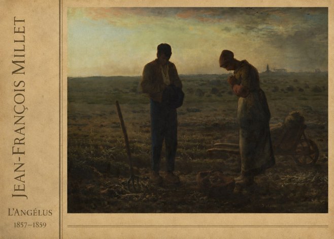 Jean-François Millet L'angélus I No2 - Plakát