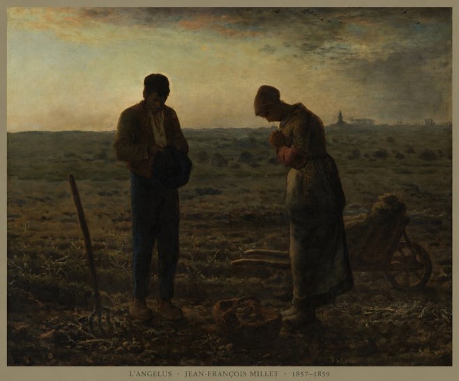 Jean-François Millet L'angélus I No5 - Plakát
