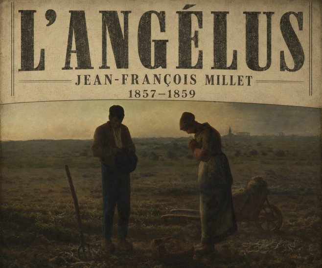 Jean-François Millet L'angélus I No6 - Plakát