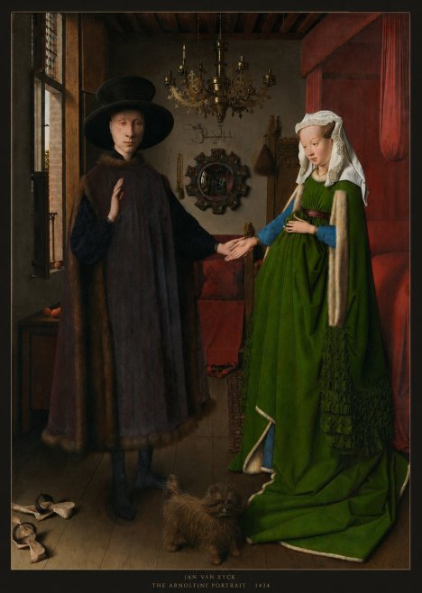 Jan van Eyck The Arnolfini Portrait V No6 - Plakát