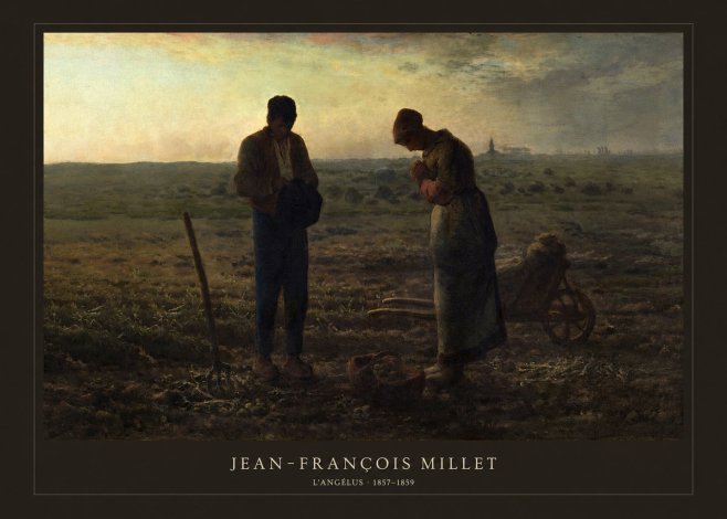 Jean-François Millet L'angélus II No4 - Plakát