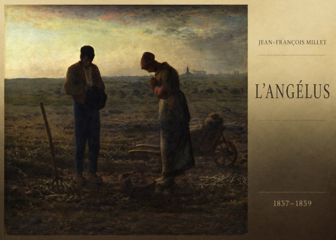 Jean-François Millet L'angélus II No6 - Plakát