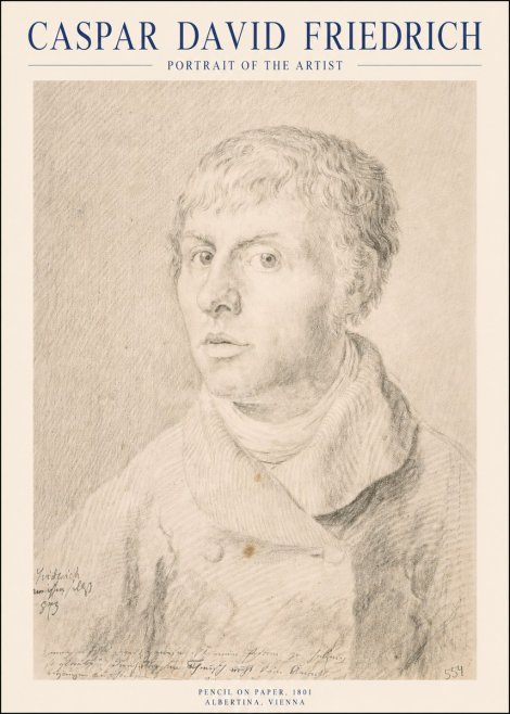 Caspar David Friedrich Portrait of the Artist No1 - Plakát