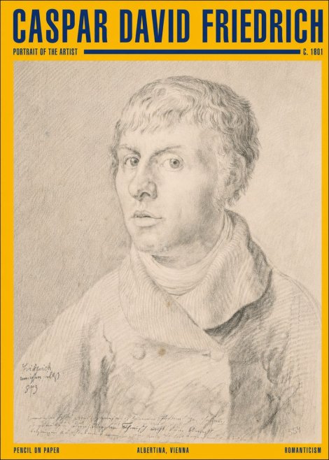 Caspar David Friedrich Portrait of the Artist No2 - Plakát