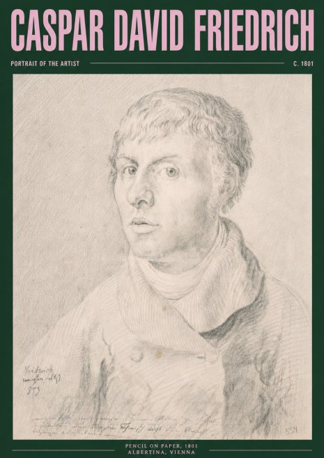 Caspar David Friedrich Portrait of the Artist No3 - Plakát