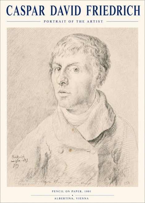 Caspar David Friedrich Portrait of the Artist No4 - Plakát