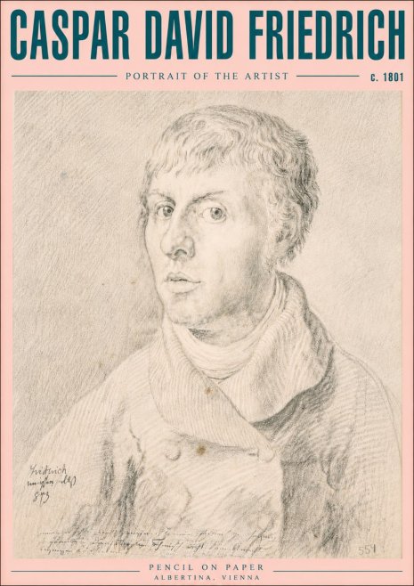 Caspar David Friedrich Portrait of the Artist No5 - Plakát