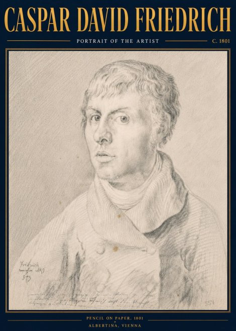 Caspar David Friedrich Portrait of the Artist No6 - Plakát