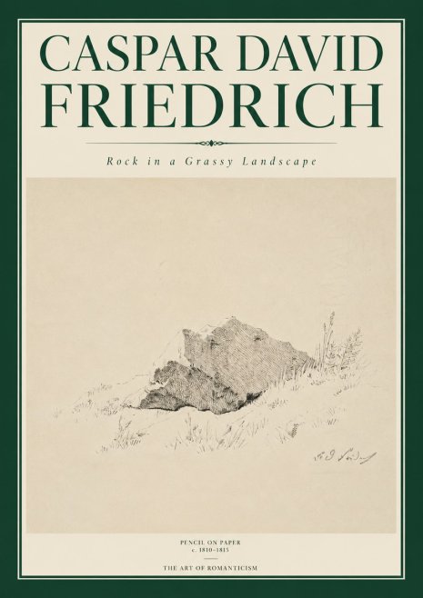 Caspar David Friedrich Rock Study No6 - Plakát