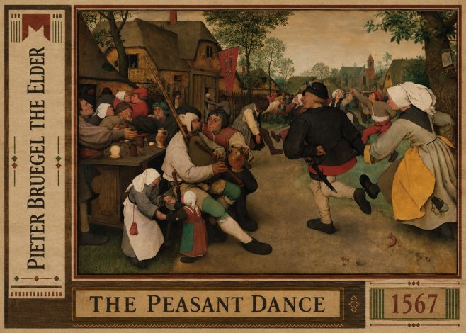 Pieter Bruegel The Peasant Dance II No2 - Plakát