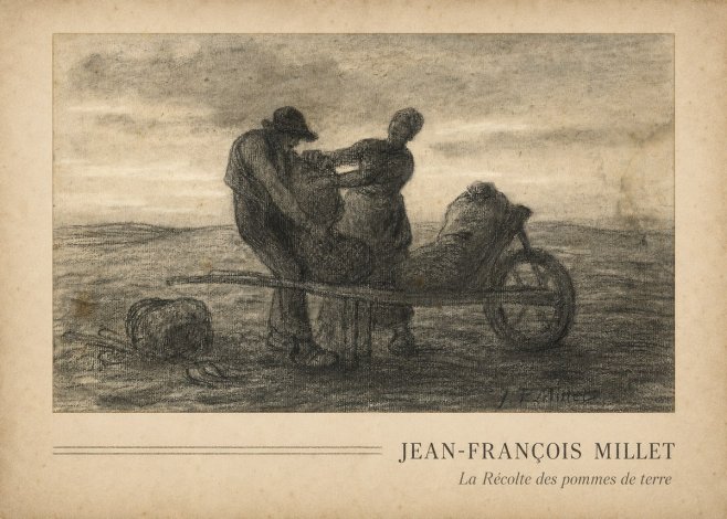 Jean-François Millet La Récolte Des Pommes De Terre No3 - Plakát